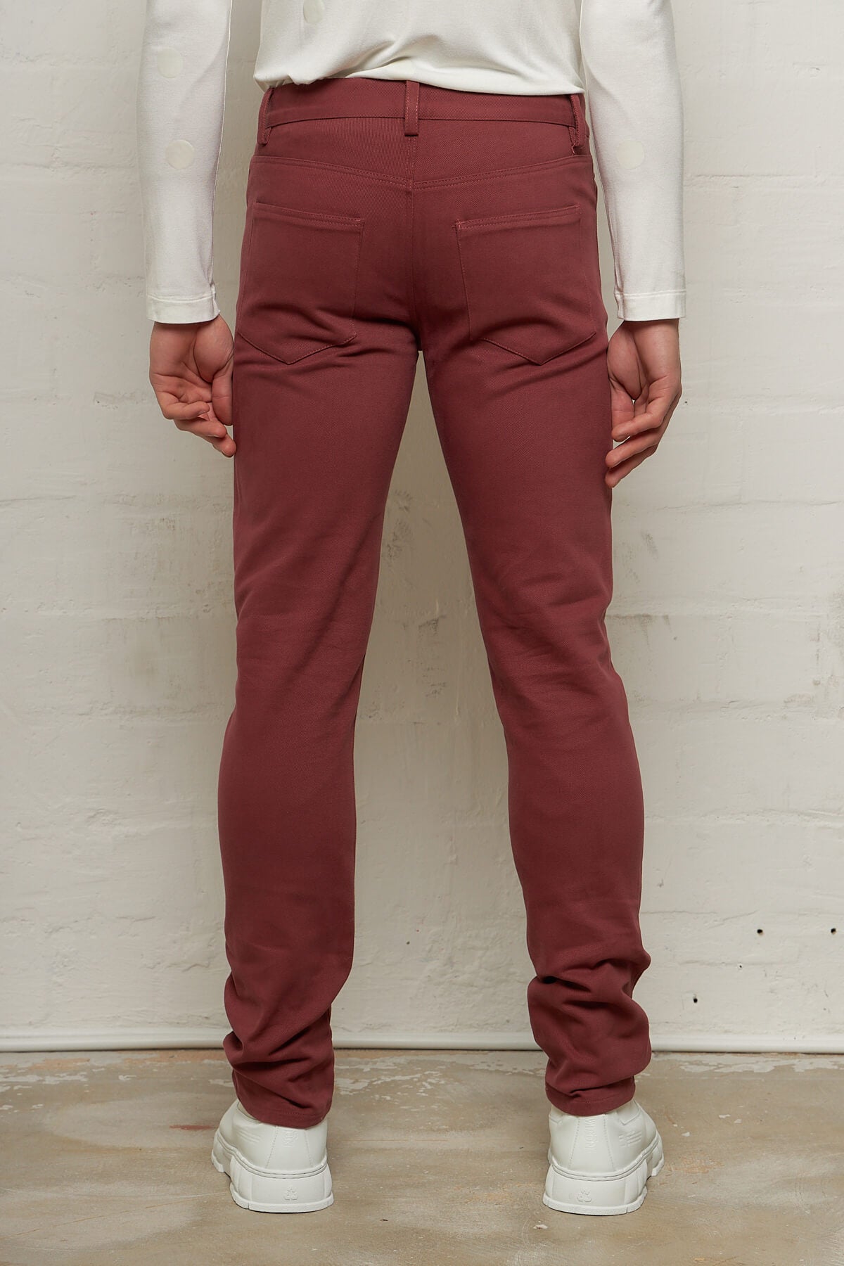 x Samizdat Five Pocket Burgundy Jeans